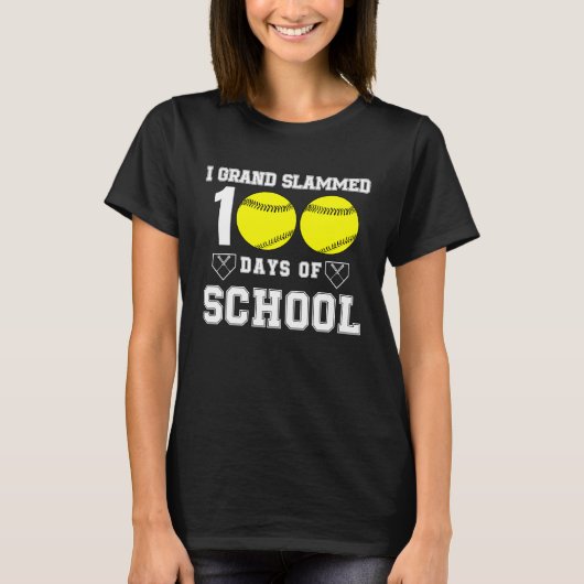100th Day of School Teacher Coach Kids Child 100 D T-Shirt (Vorderseite)