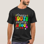 100th Day Of School Teacher Kids Child Happy 100 D T-Shirt (Vorderseite)