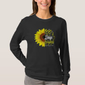 100th Day of School Teacher Sunflower Lovers for W T-Shirt (Vorderseite)