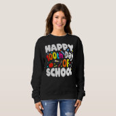 100th Day Of School Teachers Costume 100 Days Stud Sweatshirt (Vorne ganz)