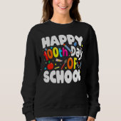 100th Day Of School Teachers Costume 100 Days Stud Sweatshirt (Vorderseite)