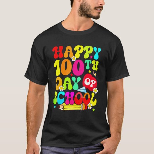 100th Day Of School Teachers Costume 100 Days Stud T-Shirt (Vorderseite)