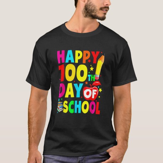 100th Day Of School Teachers Costume 100 Days Stud T-Shirt (Vorderseite)