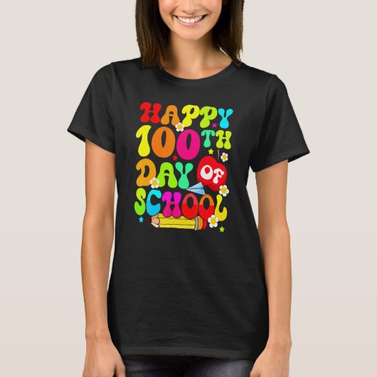 100th Day Of School Teachers Costume 100 Days Stud T-Shirt (Vorderseite)