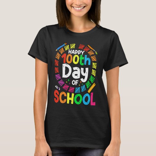 100th Day Of School Teachers Kids Child 100 Days S T-Shirt (Vorderseite)