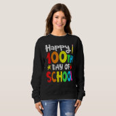 100th Day of School Teachers Kids Child Happy 100 Sweatshirt (Vorne ganz)