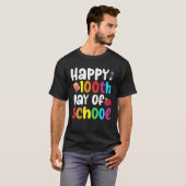 100th Day of School Teachers Kids Child Happy 100 T-Shirt (Vorne ganz)