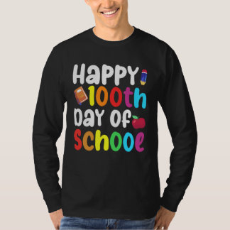 100th Day of School Teachers Kids Child Happy 100  T-Shirt
