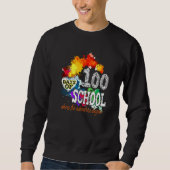 100th Day of School Teachers Kids Happy 100 Days B Sweatshirt (Vorderseite)