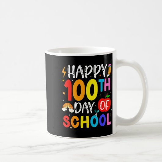 100th Day Of School Teachers Students 100 Days Of Kaffeetasse (Rechts)