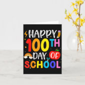 100th Day Of School Teachers Students 100 Days Of Karte (Gelbe Blume)