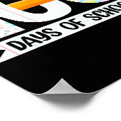 100th Day Of School Teachers Students 100 Days Of  Poster (Ecke)