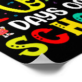 100th Day Of School Teachers Students 100 Days Of Poster (Ecke)