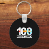 100th Day Of School Teachers Students 100 Days Of Schlüsselanhänger (Vorderseite)