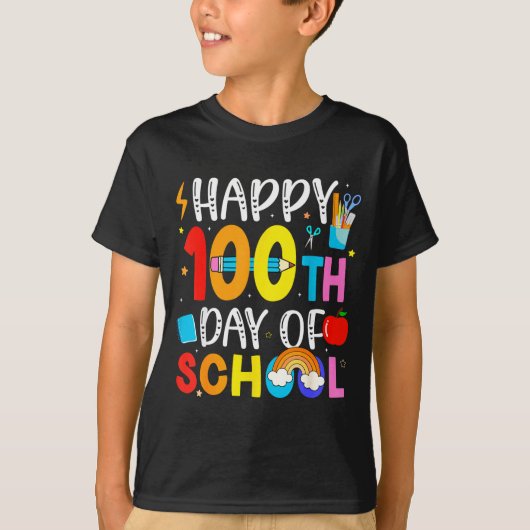 100th Day Of School Teachers Students 100 Days Of T-Shirt (Vorderseite)