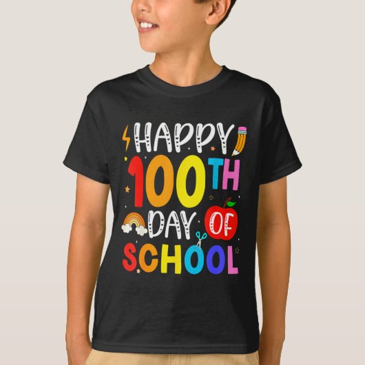 100th Day Of School Teachers Students 100 Days Of T-Shirt (Vorderseite)