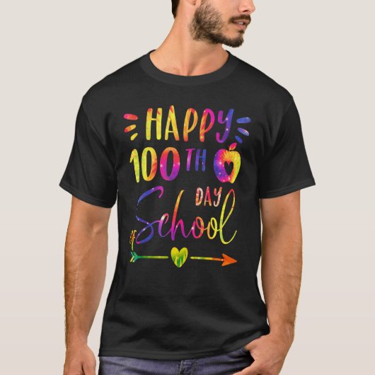 100th Day of School Teachers Students Happy 100 Da T-Shirt (Vorderseite)