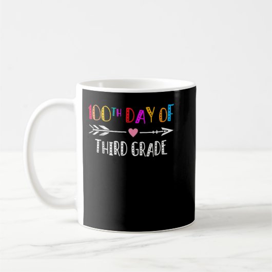 100th day Of School Third grade Teacher - 100 days Kaffeetasse (Links)