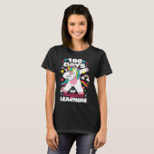 100th Day of School Unicorn 100 Magical Days Teach T-Shirt (Vorne ganz)