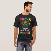 100th day Of School Unlocked Pre-K Gamer Video Gam T-Shirt (Vorne ganz)