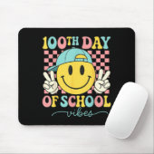 100th Day Of School Vibes 100 Days Teacher Boy Gir Mousepad (Mit Mouse)