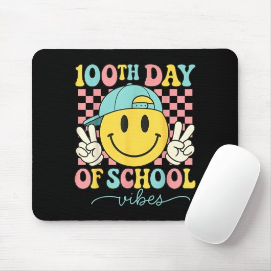 100th Day Of School Vibes 100 Days Teacher Boy Gir Mousepad (Mit Mouse)