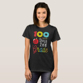 100th Day Second Grade Student Gift 100 Days Of Sc T-Shirt (Vorne ganz)