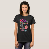 100th Day Sprinkled With Fun Cupcake SLP Life Smar T-Shirt (Vorne ganz)