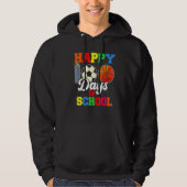 100th Day Student Boys Girls Basketball 100 Days O Hoodie (Vorderseite)