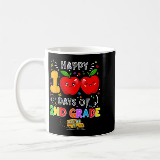 100th Days Of 2nd Grade 100 Days Toddler Girl  Kaffeetasse (Links)