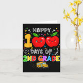 100th Days Of 2nd Grade 100 Days Toddler Girl Karte (Gelbe Blume)