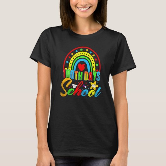 100th Days of School Teacher Kids - 100 Days Smart T-Shirt (Vorderseite)