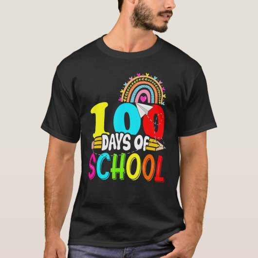 100th Days of School Teacher Kids - 100 Days Smart T-Shirt (Vorderseite)