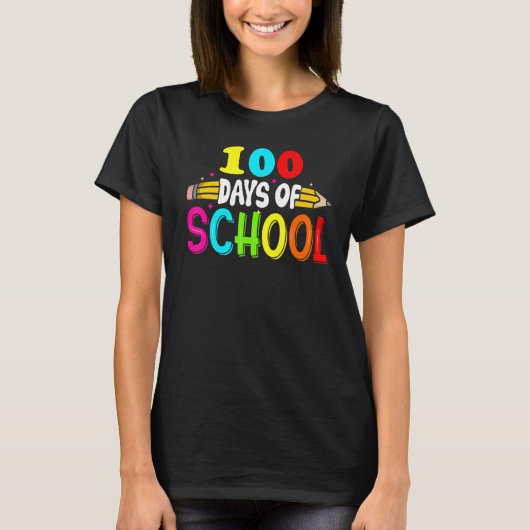 100th Days of School Teacher Kids - 100 Days Smart T-Shirt (Vorderseite)