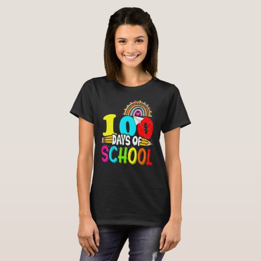 100th Days of School Teacher Kids - 100 Days Smart T-Shirt (Vorne ganz)