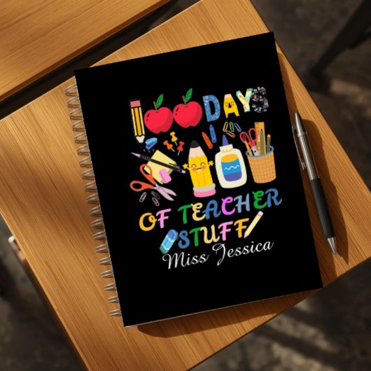 100th days of teacher stuff, 100th days at school notizblock