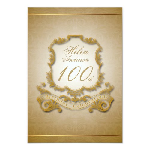 Einladungen Zum 100 Geburtstag Meine Einladungskarten De