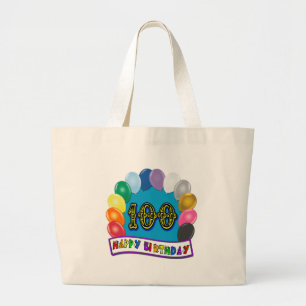100th Geburtstags-Geschenke mit sortiertem Jumbo Stoffbeutel
