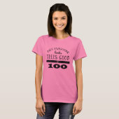 100th Geburtstags-Großmutter-Großvater-T - Shirt (Vorne ganz)