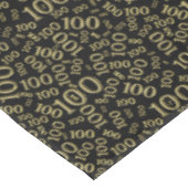 100th Geburtstags-Thema, Schwarzes und Tischdecke (Schrägansicht)