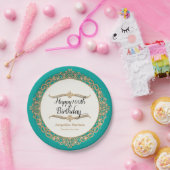 100th Happy Geburtstag Party Feier Jewel Look Pappteller (Party)