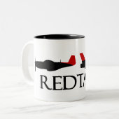 100th Kämpfer-Geschwader-"rote Schwanz-" ErbTasse Zweifarbige Tasse (Vorderseite Links)