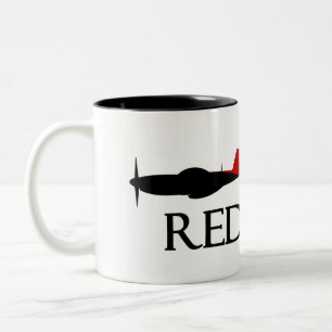 100th Kämpfer-Geschwader-"rote Schwanz-" ErbTasse Zweifarbige Tasse