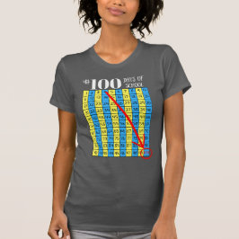 100th Tag Diagramm-des Lehrers des SchulT - T-Shirt