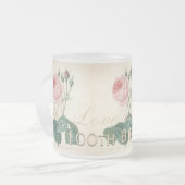 100th Tasse der Geburtstags-Feier-Vintage Rosen-F (Vorderseite Links)