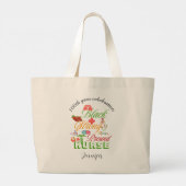 100th year celebration black history nurse jumbo stoffbeutel (Rückseite)