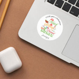 100th year celebration black history nurse  runder aufkleber