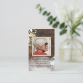 100x Rustikale Calla Lily FOTO Gedenkkarte Visitenkarte (Stehend Vorderseite)