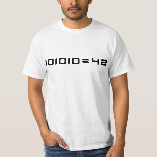 101010 = 42 T-Shirt (Vorderseite)