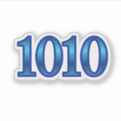 1010 Angel Number Intuition Aufkleber (Vorderseite)